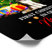 First Christmas In Our New Home Xmas Gift For Husk Poster (Ecke)