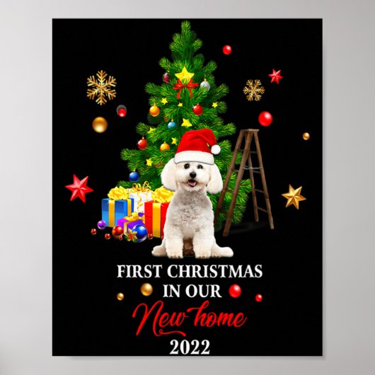 First Christmas In Our New Home Xmas Gift For Od T Poster (Vorne)