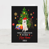 First Christmas In Our New Home Xmas Gift For Samo Karte (Vorderseite)