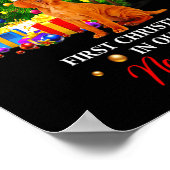 First Christmas In Our New Home Xmas Gift For Vizs Poster (Ecke)