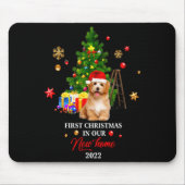 First Christmas In Our New Home Xmas Maltese Dog T Mousepad (Vorne)