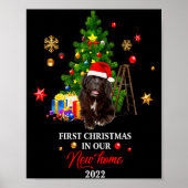 First Christmas In Our New Home Xmas Newfoundland Poster (Vorne)