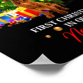 First Christmas In Our New Home Xmas Viszla Dog T Poster (Ecke)