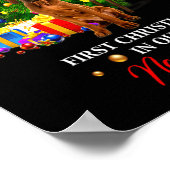 First Christmas In Our New Home Xmas Viszla Dog T Poster (Ecke)