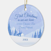 First Christmas in Our New Winter Home Custom Keramik Ornament (Links)