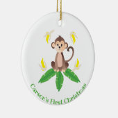 First Christmas Jungle Monkey Keramik Ornament (Rechts)