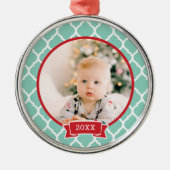 First Christmas Keepsake Foto Holiday Ornament (Vorne)