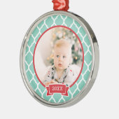 First Christmas Keepsake Foto Holiday Ornament Aus Metall (Links)