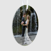 First Christmas Married as Mr. & Mrs. Ornament (Vorderseite)