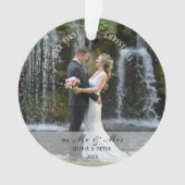 First Christmas Married as Mr. & Mrs. Ornament (Vorderseite)