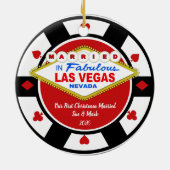 First Christmas Married Vegas Ornament 2026 (Hinten)