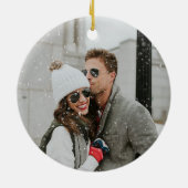 First Christmas Mr and Mrs Wedding Keramik Ornament (Hinten)