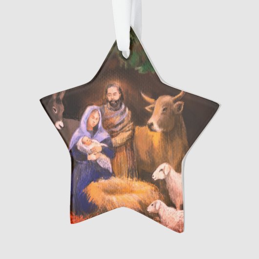 First Christmas nativity  Ornament (Vorderseite)