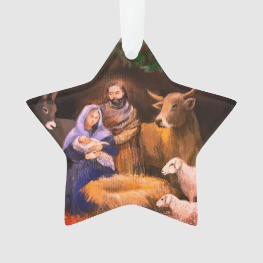 First Christmas nativity  Ornament (Vorderseite)