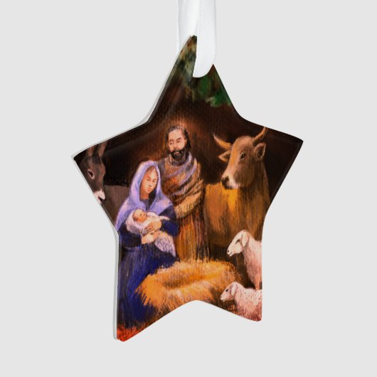 First Christmas nativity  Ornament (Vorderseite)