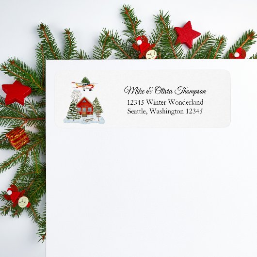 First Christmas New Home Cessna Airplane and Tree