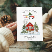 First Christmas New Home Cessna Airplane and Tree Postkarte