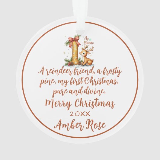 First Christmas Ornament (Rückseite)