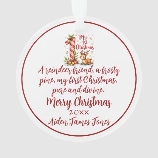 First Christmas Ornament (Rückseite)