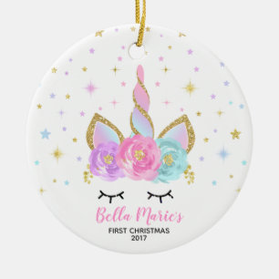 First Christmas Ornament Unicorn