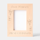 First Christmas, Personalized  4 x 6" Portrait  Geätzte Rahmen (Vorderseite)