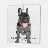 First Christmas Pet 2 Photo Script Name Keramikornament (Links)