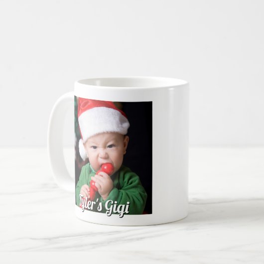 First Christmas Photo Gigi Kaffeetasse (Vorderseite Links)