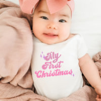 First Christmas Pink Girls