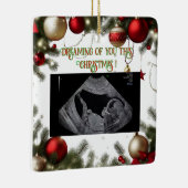 First Christmas Pregnancy Ultrasound Ornament (Rechts)