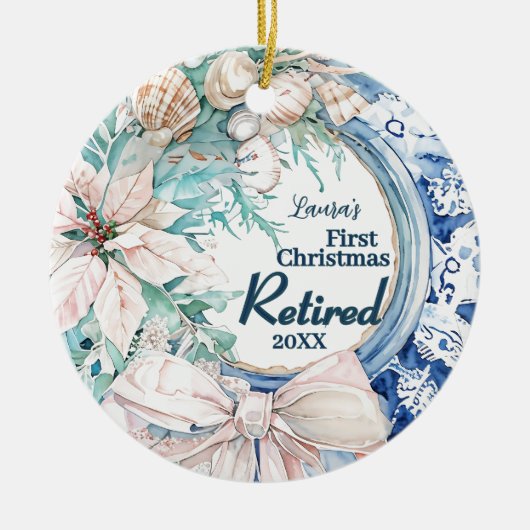 First Christmas Remüath Keramik Ornament (Vorne)