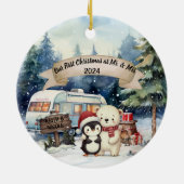 First Christmas RV Couple New Ornament (Hinten)