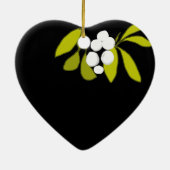 First Christmas Together Anniversary Editable Keramik Ornament (Hinten)