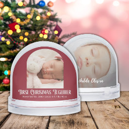 First Christmas Together Baby Birth Stats 2 Photos Schneekugeln
