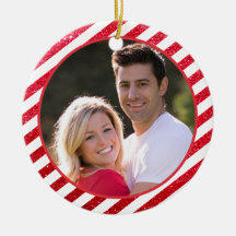 First Christmas Together Red White Foto Couple