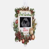 First Christmas Ultrasound Photo Keepsake Ornament (Rechts)