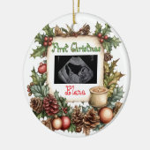 First Christmas Ultrasound Photo Keepsake Ornament (Links)