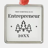 First Christmas Unternehmer Luxus Stil Ornament Aus Metall (Vorne)