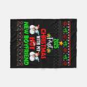 First Christmas With My Hot New Boyfriend 2025 Cou Fleecedecke (Vorderseite (Horizontal))