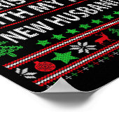 First Christmas With My Hot New Husband Xmas Coupl Poster (Ecke)