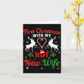First Christmas With My Hot New Wife Christmas New Karte (Gelbe Blume)