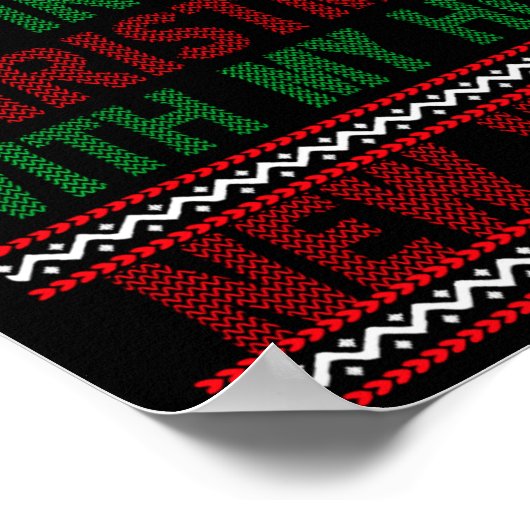 First Christmas With My Hot New Wife Funny Xmas Hu Poster (Ecke)