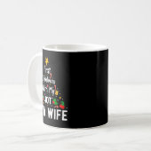 First Christmas With My Hot New Wife Funny Xmas Kaffeetasse (Vorderseite Links)