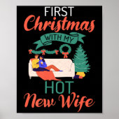 First Christmas With My Hot New Wife Xmas Christma Poster (Vorne)