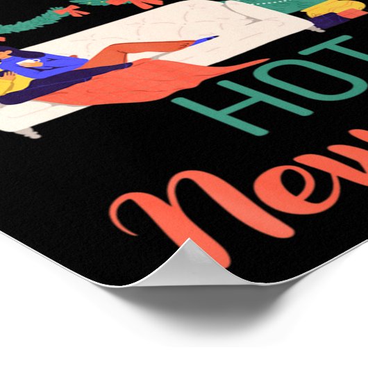 First Christmas With My Hot New Wife Xmas Christma Poster (Ecke)