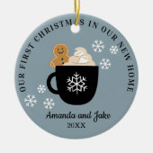 FIrst Christmas Zuhause Keramik Ornament (Vorne)