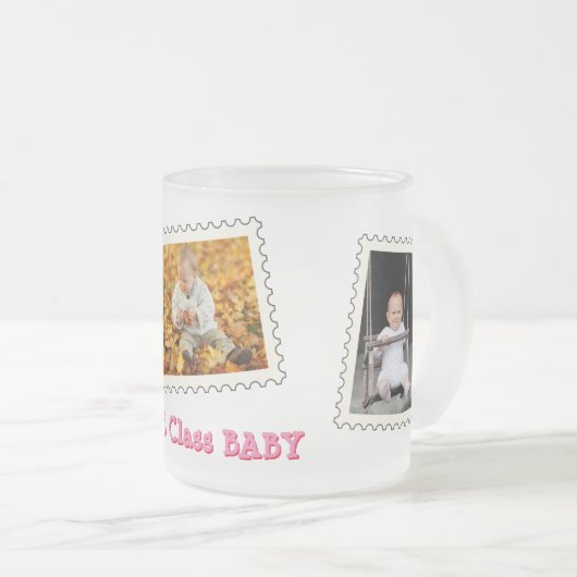 First Class BABY Best Baby Ever 3 benutzerdefinier Mattglastasse (VorderseiteRechts)