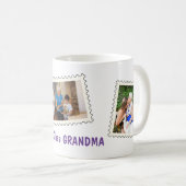First Class GRANDMA Best Grandma 3 benutzerdefinie Kaffeetasse (VorderseiteRechts)