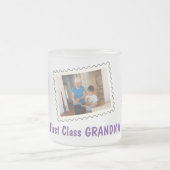 First Class GRANDMA Best Grandma 3 benutzerdefinie Mattglastasse (Mittel)