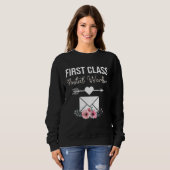 First Class Mail Lady Costume Postal Worker Gift G Sweatshirt (Vorne ganz)