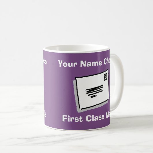 First Class Male with Personalised Name Kaffeetasse (VorderseiteRechts)
